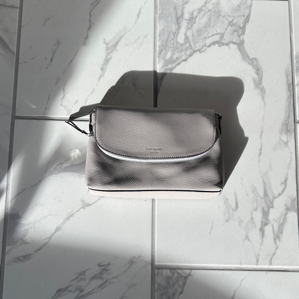 Kate Spade Pebbled Leather Bag in Gray